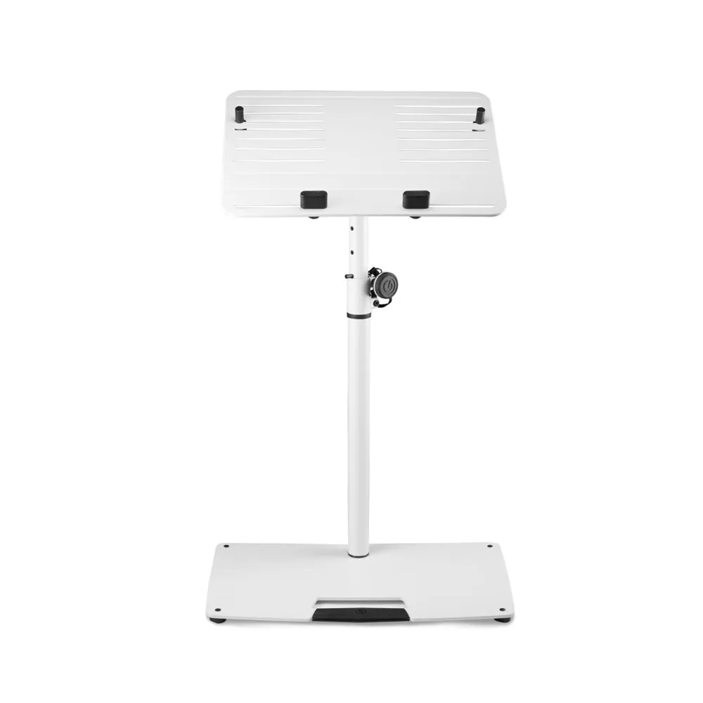Gravity LTS T 02 W - Universal Laptop-Ständer mit verstellbaren Haltepins und Stahlfuß