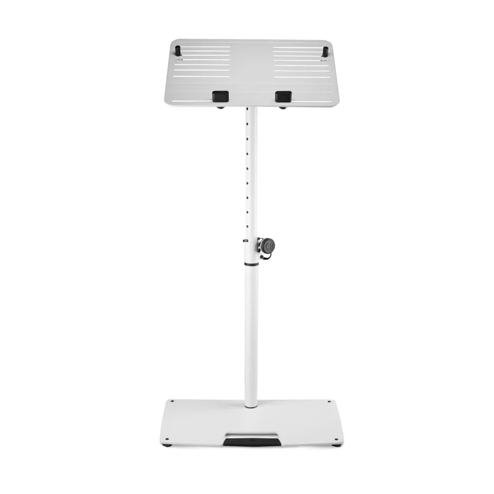 Gravity LTS T 02 W - Universal Laptop-Ständer mit verstellbaren Haltepins und Stahlfuß