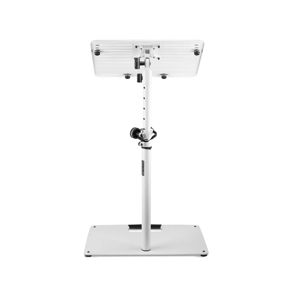 Gravity LTS T 02 W - Universal Laptop-Ständer mit verstellbaren Haltepins und Stahlfuß
