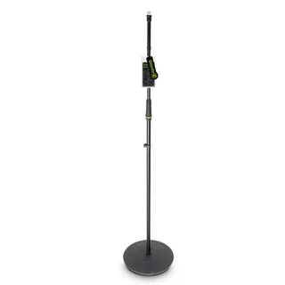 Gravity MS 23 - Mikrofonständer Gerade mit Tellerfuß, Schwarz