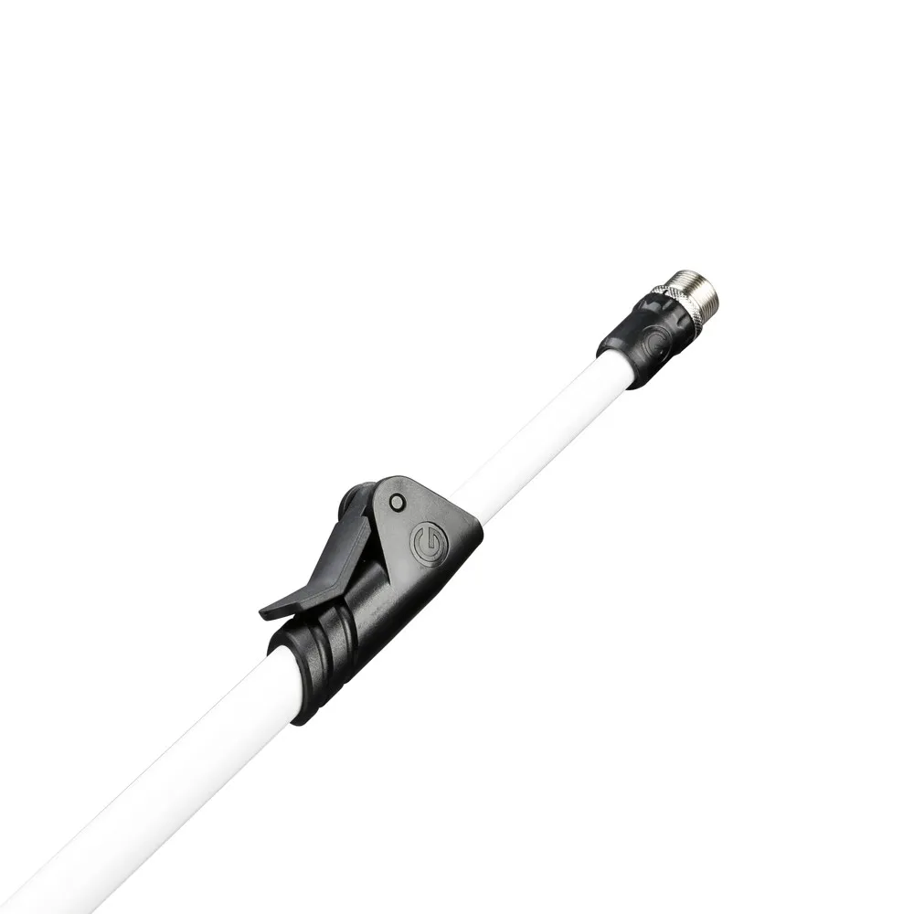 Gravity MS 4322 W - Mikrofonständer mit Dreibein-Klappfuß und 2-Punkt Ausziehgalgen, Weiß
