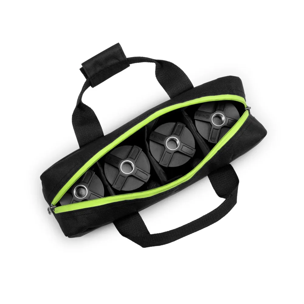 Gravity SA BELT 1 B SET 1 - 4 Absperrgurt-Kassetten für Ständermontage inkl. Tasche