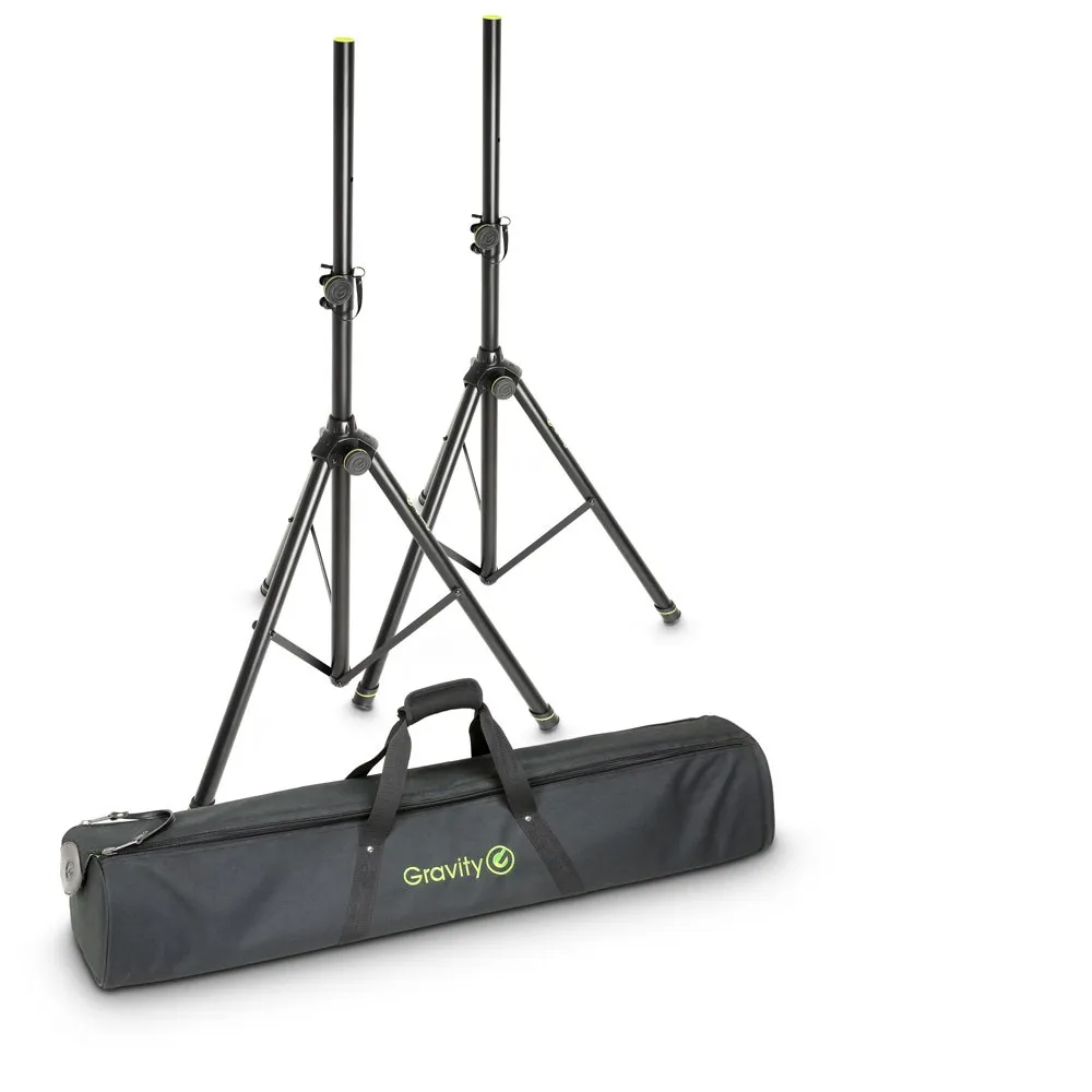 Gravity SS 5211 B SET 1 - Set aus 2 Aluminium Boxenständern mit Tranporttasche