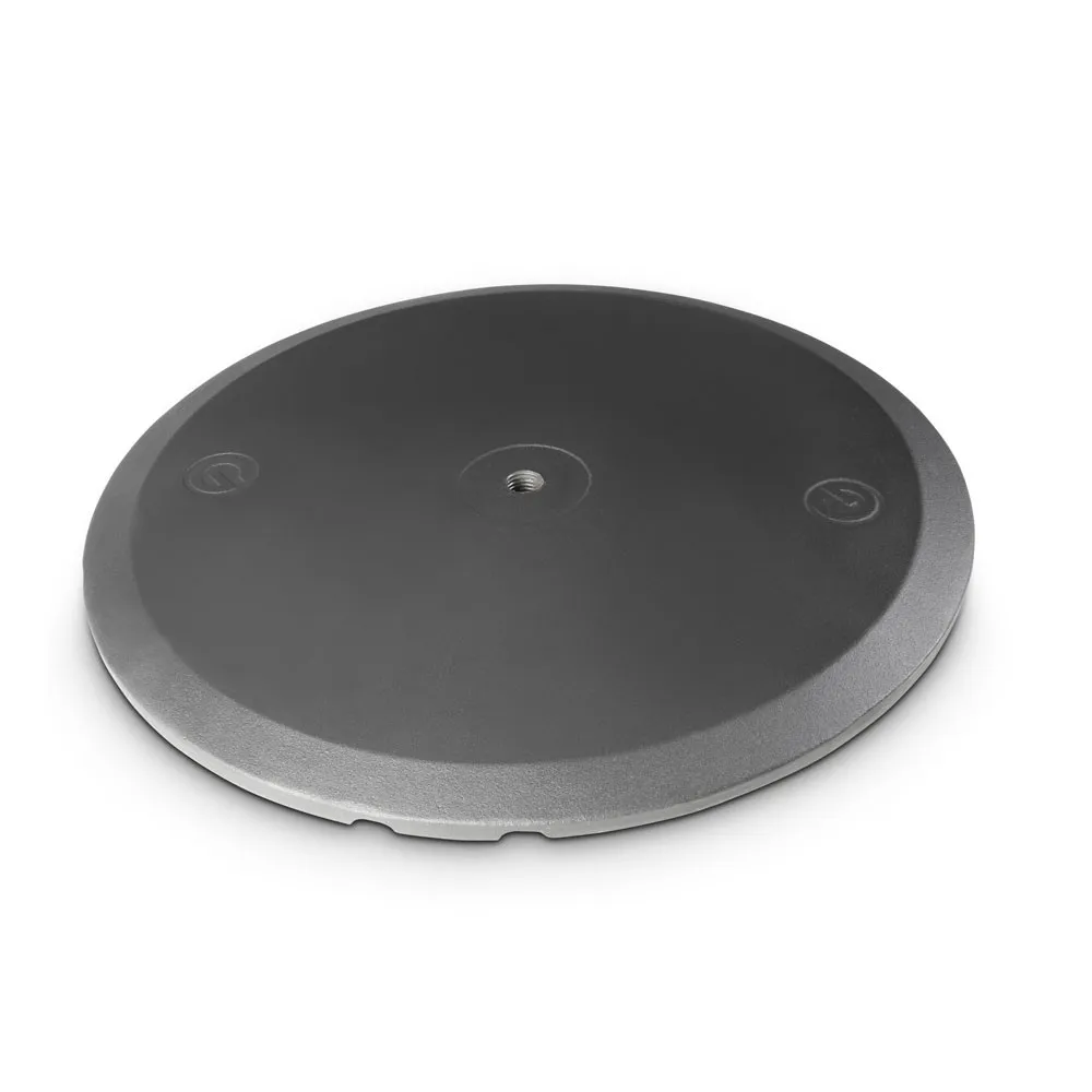 Gravity SSP WB SET 1 - Lautsprecherstativ mit Tellerfuß und Gewichtsscheibe aus Eisenguss