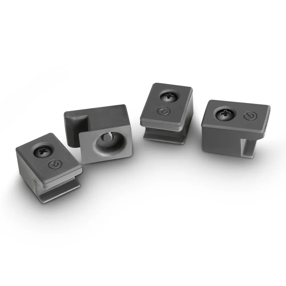 Gravity SSP WB SET 1 W - Lautsprecherstativ mit Tellerfuß und Gewichtsscheibe aus Eisenguss, Weiß