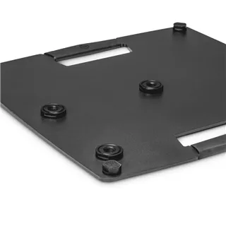 Gravity TWB 431 B - Quadratischer Touring Stahl-Standfuß mit Exzentrischer Montagemöglichkeit