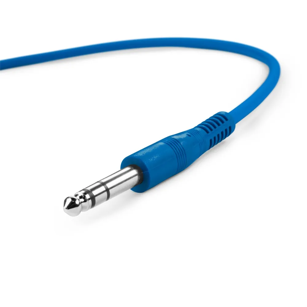 Adam Hall Cables 3 STAR BVV 0090 SET - Patchkabel | Set aus 6 Adam Hall® Klinke TRS | 0,9 m