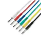 Adam Hall Cables 3 STAR IPP 0120 SET - Patchkabel | Set aus 6 Adam Hall® Klinke TS | 1,2 m