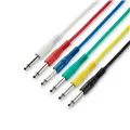 Adam Hall Cables 3 STAR IPP 0120 SET - Patchkabel | Set aus 6 Adam Hall® Klinke TS | 1,2 m
