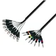 Adam Hall Cables 3 STAR LOOM 8 FV 0500 - Studio Loom Kabel | Adam Hall® 8 XLR Female x 8 Klinke TRS | 5 m