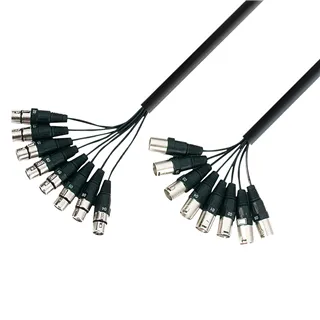 Adam Hall Cables 3 STAR LOOM 8 MF 0500 - Studio Loom Kabel | Adam Hall® 8 XLR Female x 8 XLR Male | 5 m