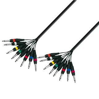 Adam Hall Cables 3 STAR LOOM 8 PP 0300 - Studio Loom Kabel | Adam Hall® 8 Klinke TS x 8 Klinke TS | 3 m