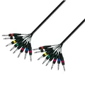 Adam Hall Cables 3 STAR LOOM 8 PP 0300 - Studio Loom Kabel | Adam Hall® 8 Klinke TS x 8 Klinke TS | 3 m