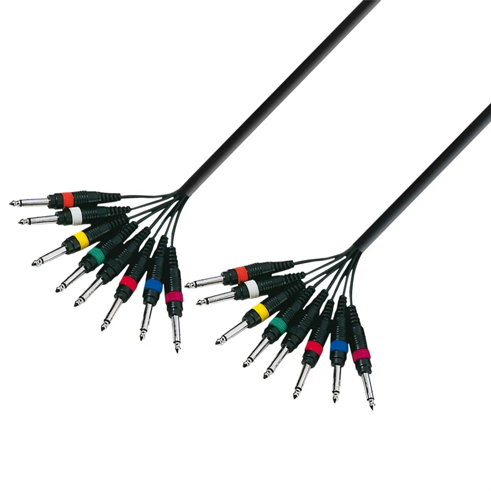 Adam Hall Cables 3 STAR LOOM 8 PP 0500 - Studio Loom Kabel | Adam Hall® 8 Klinke TS x 8 Klinke TS | 5 m