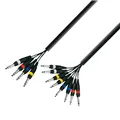 Adam Hall Cables 3 STAR LOOM 8 VP 0500 - Studio Loom Kabel | Adam Hall® 4 Klinke TRS x 8 Klinke TS | 5 m