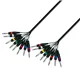 Adam Hall Cables 3 STAR LOOM 8 VV 0300 - Studio Loom Kabel | Adam Hall® 8 Klinke TRS x 8 Klinke TRS | 3 m