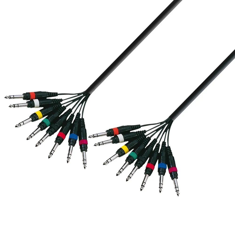 Adam Hall Cables 3 STAR LOOM 8 VV 0300 - Studio Loom Kabel | Adam Hall® 8 Klinke TRS x 8 Klinke TRS | 3 m