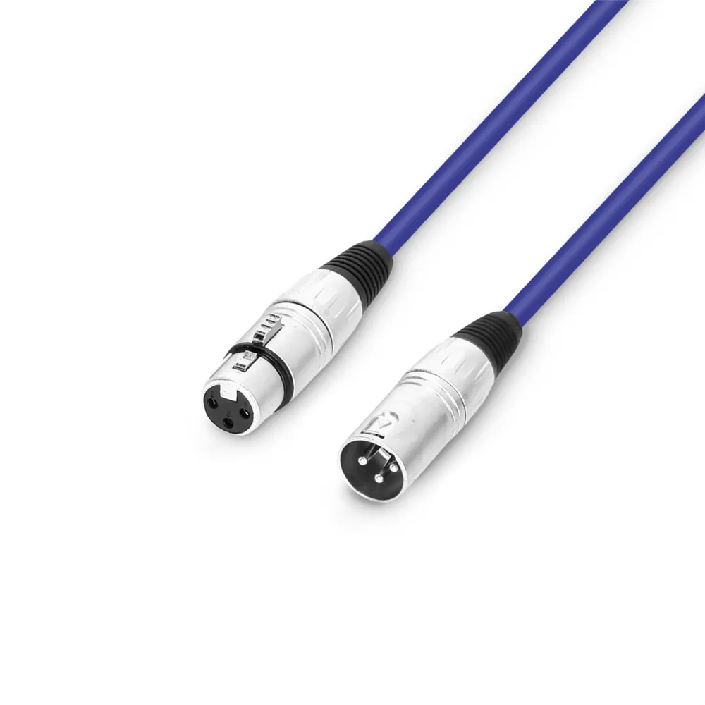 Adam Hall Cables 3 STAR MMF 0100 SET - Mikrofonkabel | Set aus 6 Adam Hall® XLR | 1 m