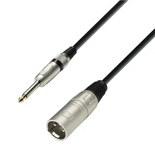 Adam Hall Cables 3 STAR MMP 0600 - Unsymmetrisches Kabel | Adam Hall® XLR Male x Klinke TS | 6 m