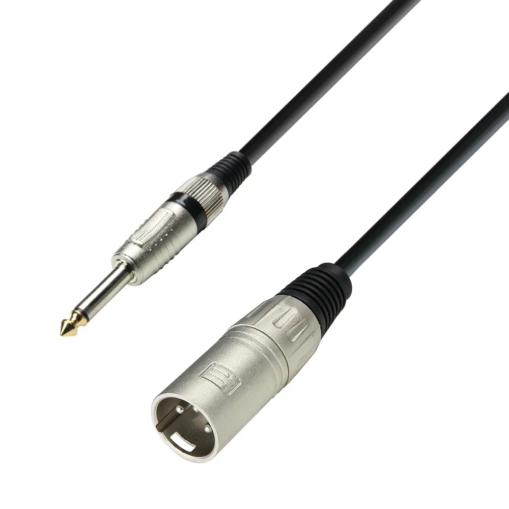 Adam Hall Cables 3 STAR MMP 0600 - Unsymmetrisches Kabel | Adam Hall® XLR Male x Klinke TS | 6 m
