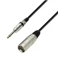 Adam Hall Cables 3 STAR MMP 1000 - Unsymmetrisches Kabel | Adam Hall® XLR Male x Klinke TS | 10 m