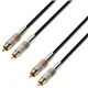 Adam Hall Cables 3 STAR TCC 0600 - Twin Kabel | Adam Hall® 2 Cinch x 2 Cinch | 6 m