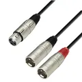 Adam Hall Cables 3 STAR YFMM 0600 - Y-Kabel | Adam Hall® 2 XLR Male x XLR Female | 6 m