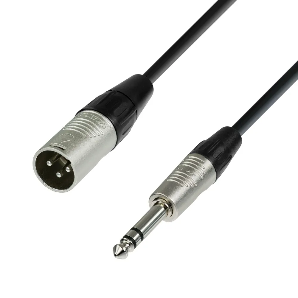 Adam Hall Cables 4 STAR BMV 0600 - Symmetrisches Kabel | Rean® XLR Male x Klinke TRS | 6 m