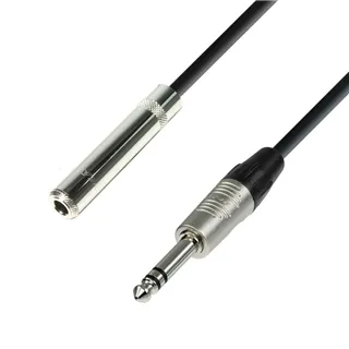 Adam Hall Cables 4 STAR BOV 0600 - Symmetrisches Kabel | Rean® Klinke Female TRS x Klinke TRS | 6 m