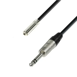 Adam Hall Cables 4 STAR BYV 0300 - Symmetrisches Kabel | Rean® Miniklinke Female x Klinke TRS | 3 m