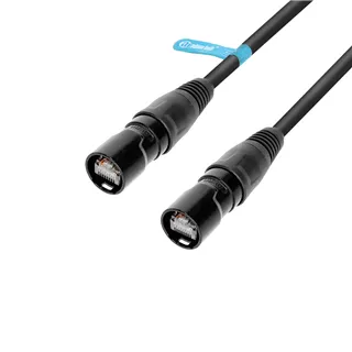Adam Hall Cables 4 STAR ECON CAT6A IP65 1m - Netzwerkkabel | Cat.6a (S/FTP) Rean® Z-Series IP65 RJ-45 | 1 m