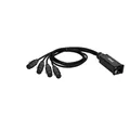 Adam Hall Cables 4 STAR CATBOX XF5 - Audio & DMX Multicore | Adam Hall® 4 XLR 5-Pol Female x Cat.6a
