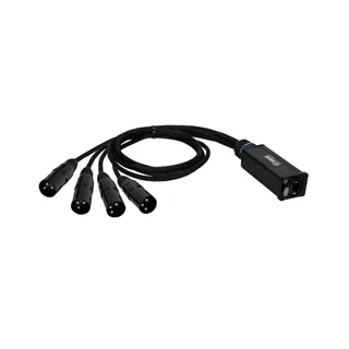 Adam Hall Cables 4 STAR CATBOX XM3 - Audio & DMX Multicore | Adam Hall® 4 XLR 3-Pol Male x Cat.6a