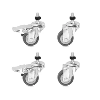 Adam Hall Cables 4 STAR CD CASTOR SET - Set aus 4 Lenkrollen für K4CD450 & K4CD650