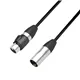 Adam Hall Cables 4 STAR DGF 0020 IP65 - Adapter DMX Kabel | Adam Hall® XLR 3-Pol Female x XLR 5-Pol Male IP65 | 0,2 m
