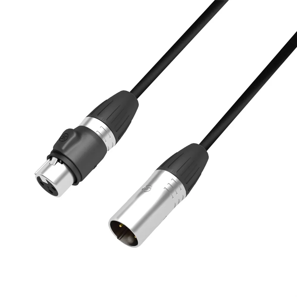 Adam Hall Cables 4 STAR DGF 0020 IP65 - Adapter DMX Kabel | Adam Hall® XLR 3-Pol Female x XLR 5-Pol Male IP65 | 0,2 m