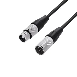 Adam Hall Cables 4 STAR DGH 5 1000 - DMX Kabel | Rean® 5-Pol XLR 5-Pins belegt | 10 m