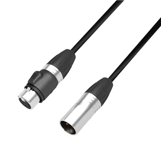 Adam Hall Cables 4 STAR DHM 0020 IP65 - Adapter DMX Kabel | Adam Hall® XLR 5-Pol Female x XLR 3-Pol Male IP65 | 0,2 m