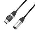 Adam Hall Cables 4 STAR DHM 0020 IP65 - Adapter DMX Kabel | Adam Hall® XLR 5-Pol Female x XLR 3-Pol Male IP65 | 0,2 m