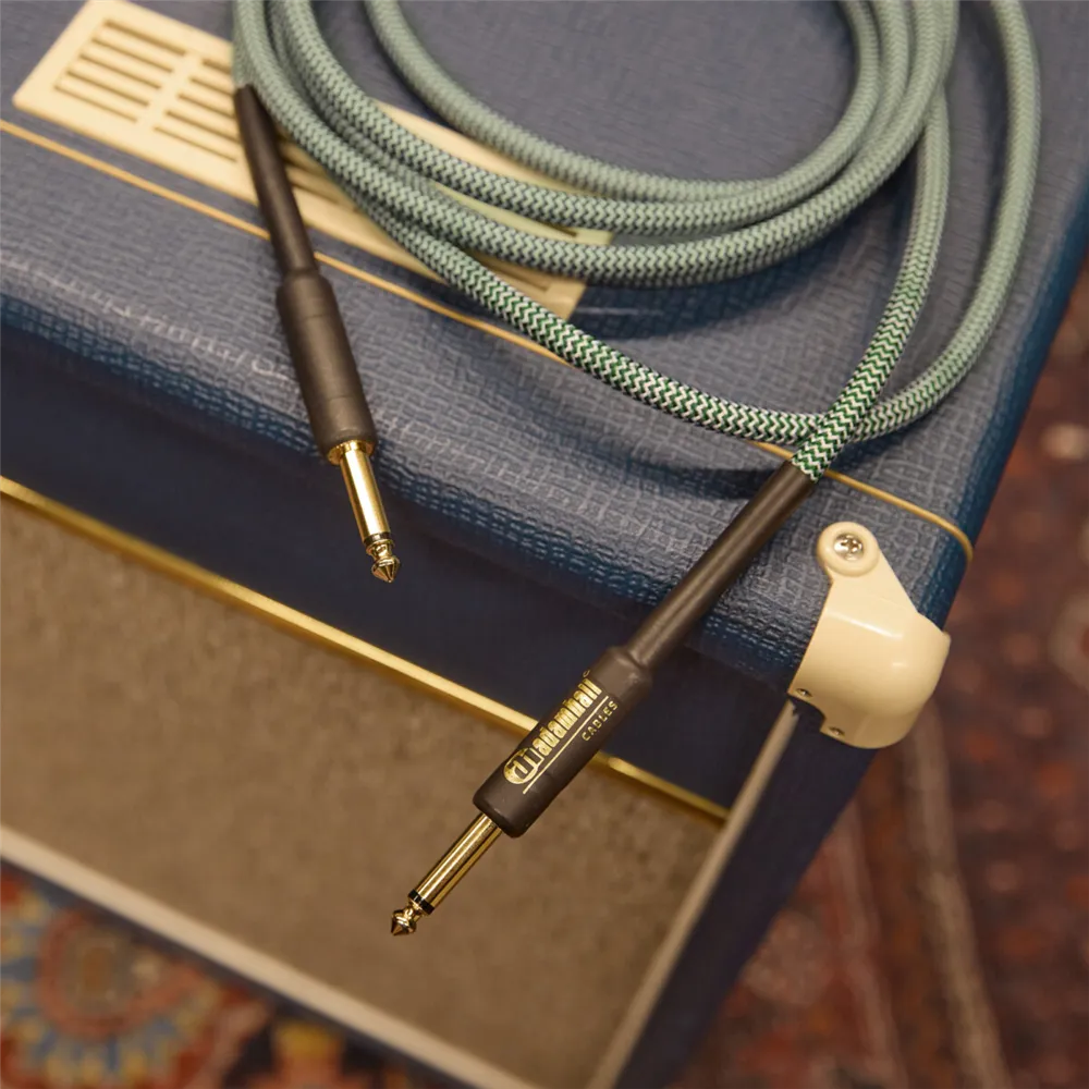 Adam Hall Cables 4 STAR IPP 0300 GRN - Instrumentenkabel | Nylonmantel Adam Hall® Klinke TS | 3 m