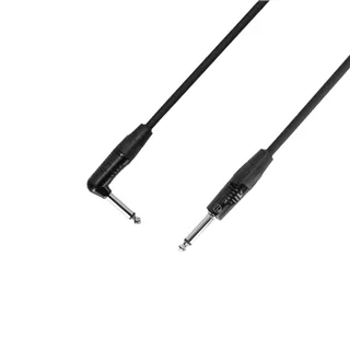 Adam Hall Cables 4 STAR IPR 0450 - Instrumentenkabel | Rean® Winkelklinke TS x Klinke TS | 4,5 m