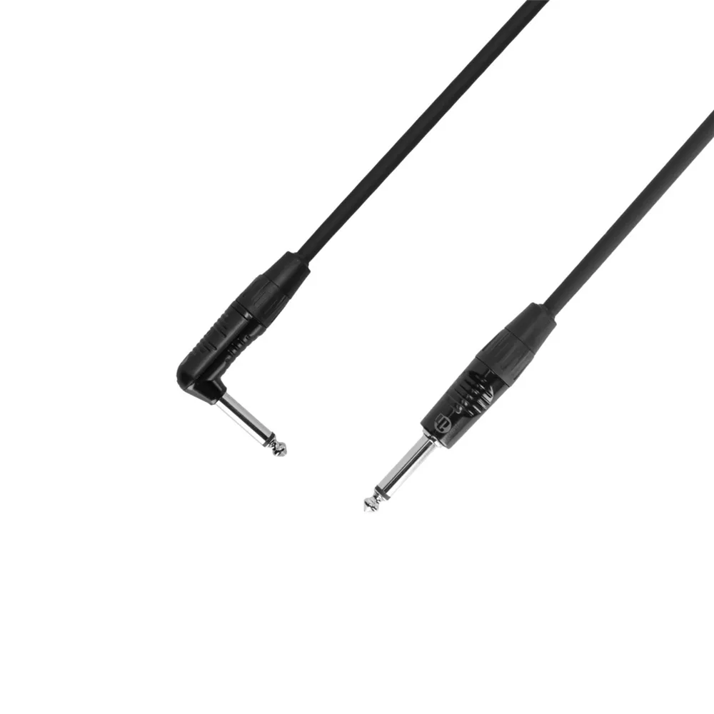 Adam Hall Cables 4 STAR IPR 0450 - Instrumentenkabel | Rean® Winkelklinke TS x Klinke TS | 4,5 m