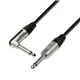 Adam Hall Cables 4 STAR IPR 0900 - Instrumentenkabel | Rean® Winkelklinke TS x Klinke TS | 9 m