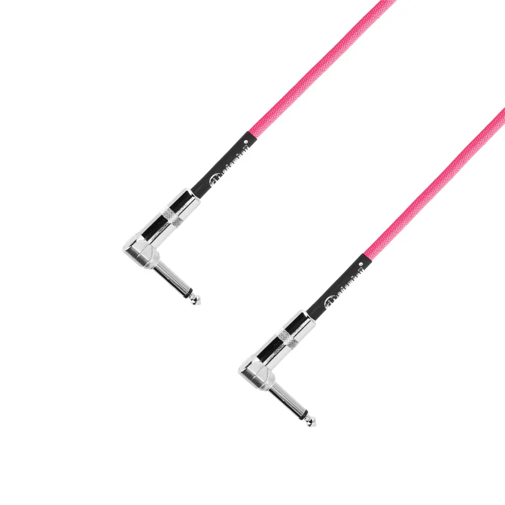 Adam Hall Cables 4 STAR IRR 0030 NEO SET - Pedalboard Patchkabel | 4er Set Adam Hall® Winkelklinke TS | 0,3 m