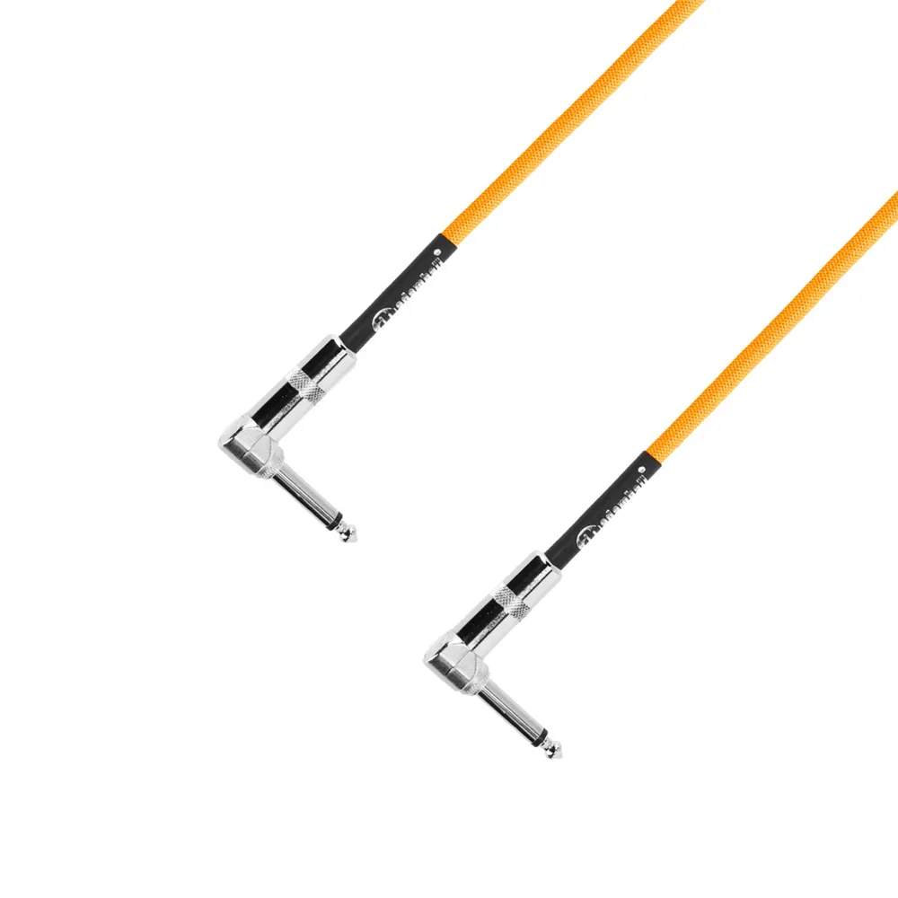 Adam Hall Cables 4 STAR IRR 0030 NEO SET - Pedalboard Patchkabel | 4er Set Adam Hall® Winkelklinke TS | 0,3 m