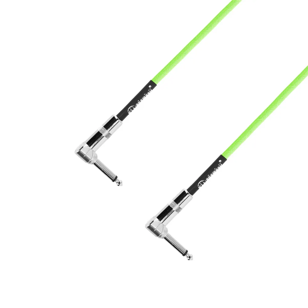 Adam Hall Cables 4 STAR IRR 0030 NEO SET - Pedalboard Patchkabel | 4er Set Adam Hall® Winkelklinke TS | 0,3 m
