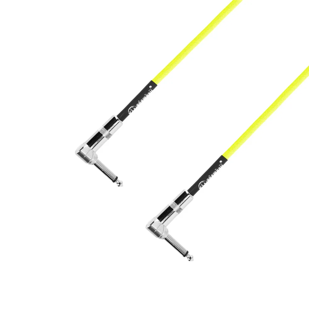 Adam Hall Cables 4 STAR IRR 0030 NEO SET - Pedalboard Patchkabel | 4er Set Adam Hall® Winkelklinke TS | 0,3 m