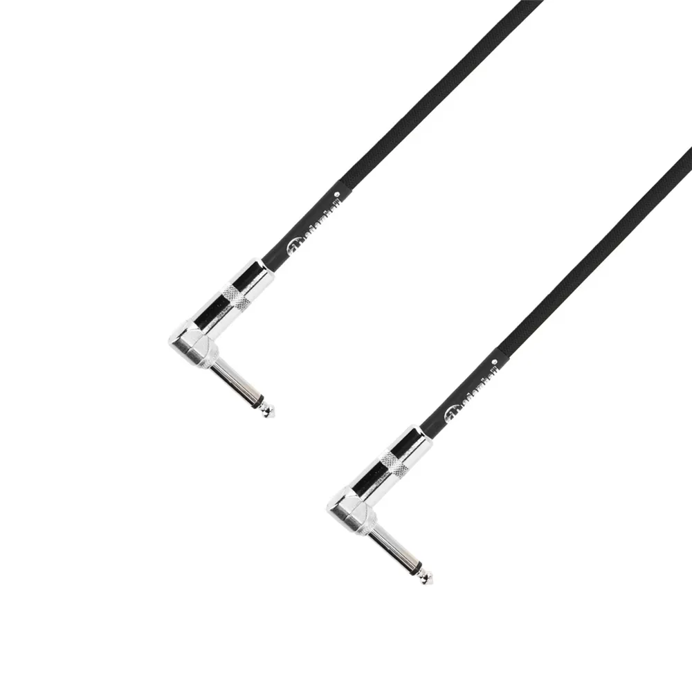 Adam Hall Cables 4 STAR IRR 0030 SET - Pedalboard Patchkabel | 5er Set Adam Hall® Winkelklinke TS | 0,3 m