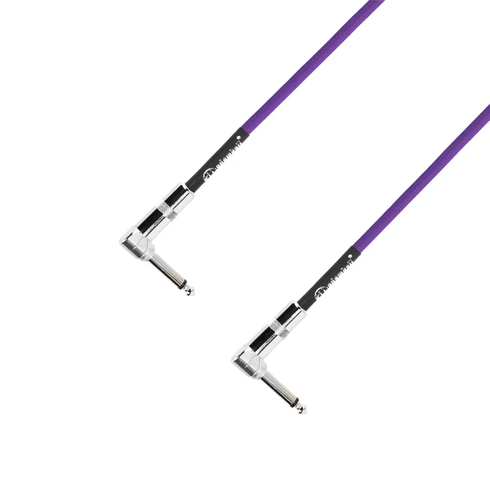 Adam Hall Cables 4 STAR IRR 0030 SET - Pedalboard Patchkabel | 5er Set Adam Hall® Winkelklinke TS | 0,3 m
