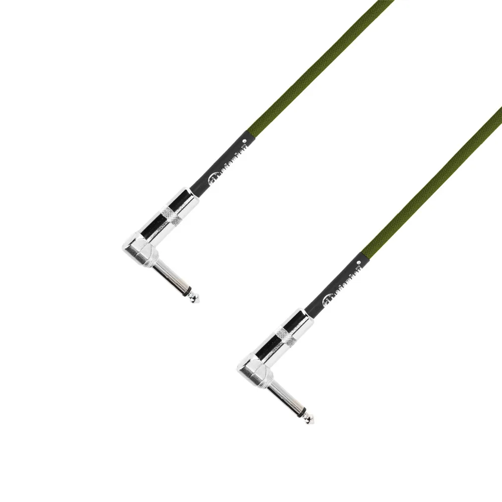 Adam Hall Cables 4 STAR IRR 0090 SET - Pedalboard Patchkabel | 5er Set Adam Hall® Winkelklinke TS | 0,9 m